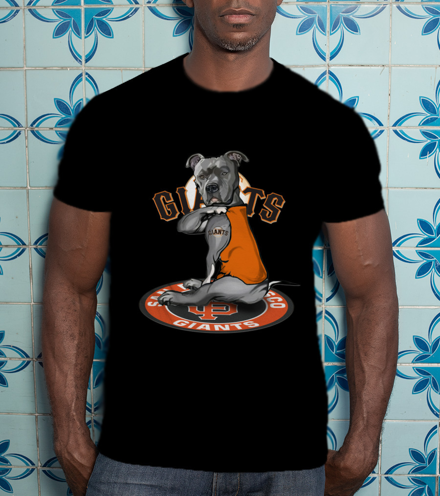 San Francisco Giants Dog With Jersey T-Shirt