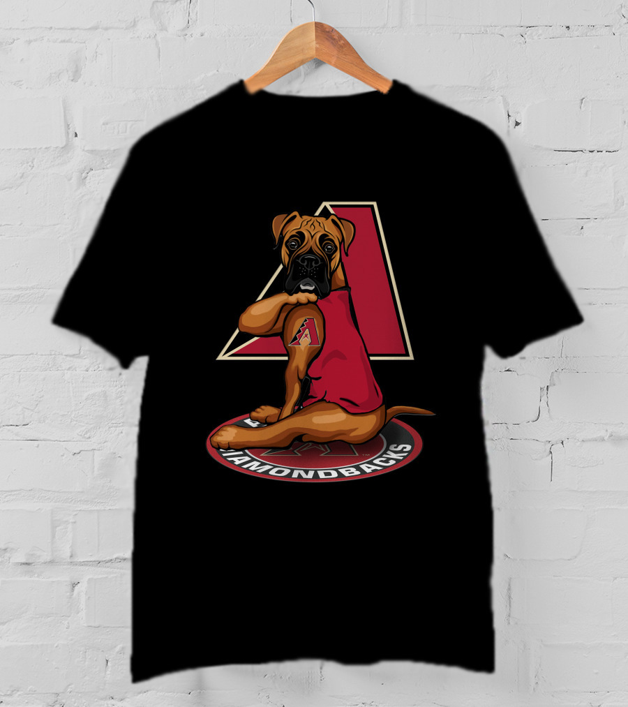 Arizona Diamondbacks Dog With Logo And Iconic A T-Shirt