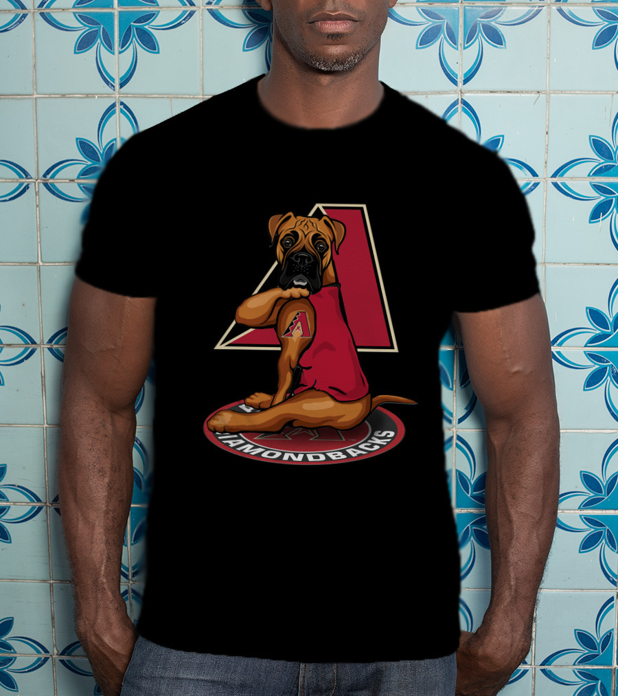 Arizona Diamondbacks Dog With Logo And Iconic A T-Shirt