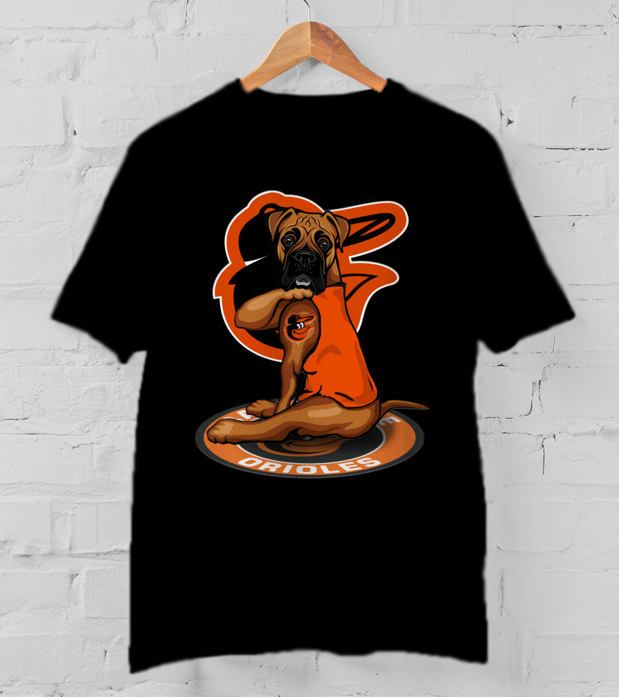 Baltimore Orioles Dog Logo Major League Baseball T-Shirt