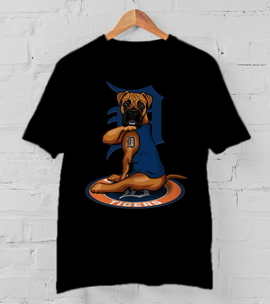 Detroit Tigers Dog Baseball T-Shirt