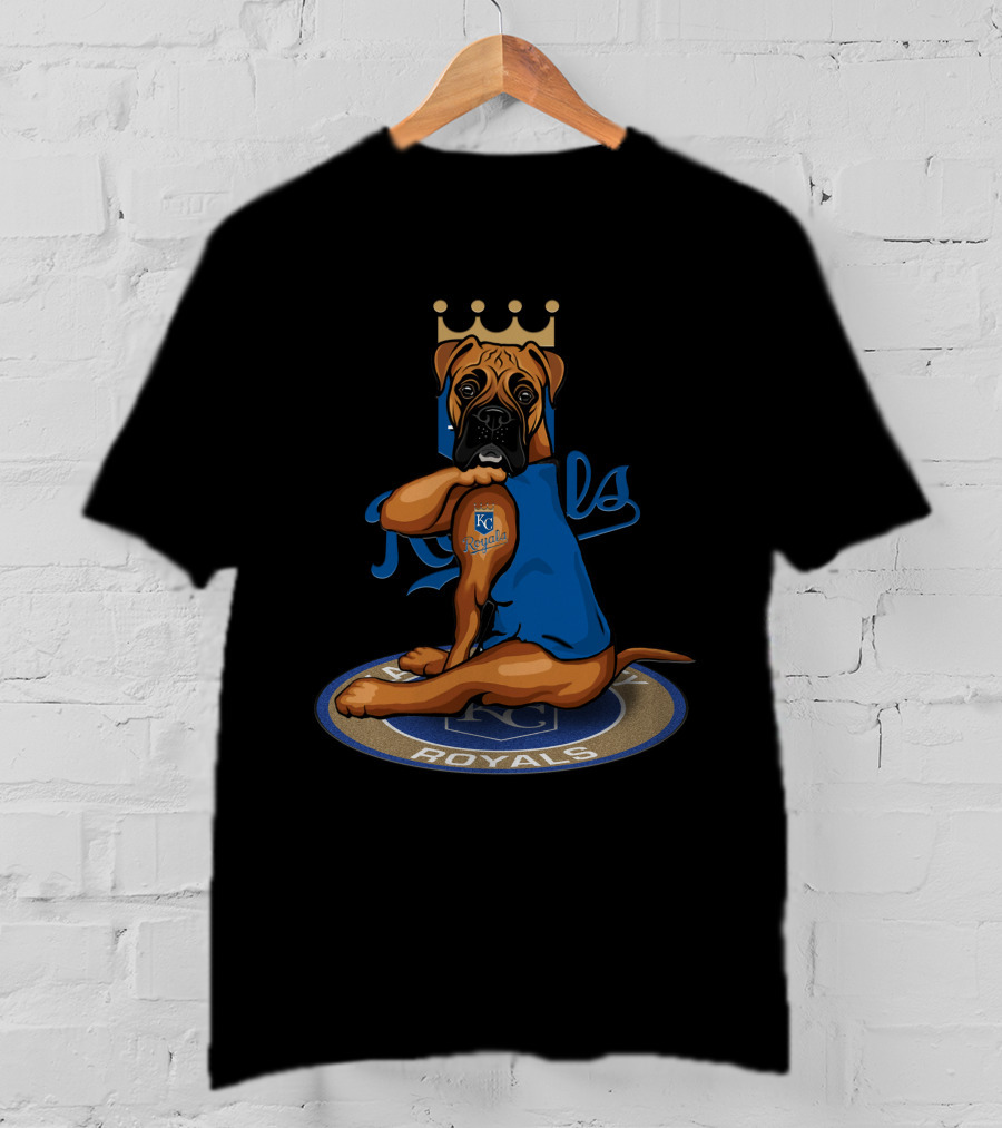 Kansas City Royals 12 Boxer Dog T-Shirt