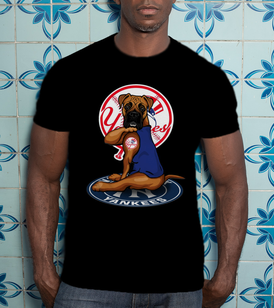 New York Yankees Dog Baseball Mascot T-Shirt