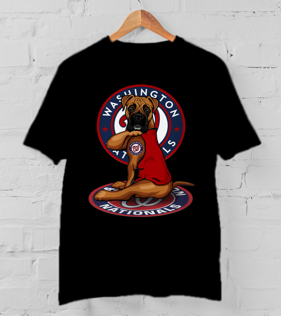 Washington Nationals Dog Mascot With Team T-Shirt
