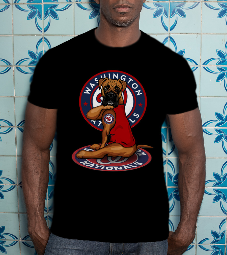 Washington Nationals Dog Mascot With Team T-Shirt