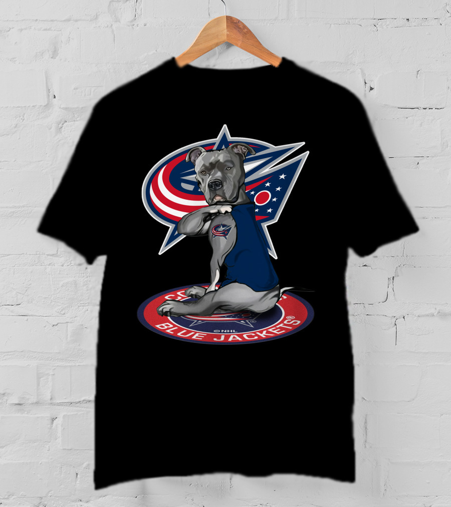 Columbus Blue Jackets Nhl Dog Mascot T-Shirt
