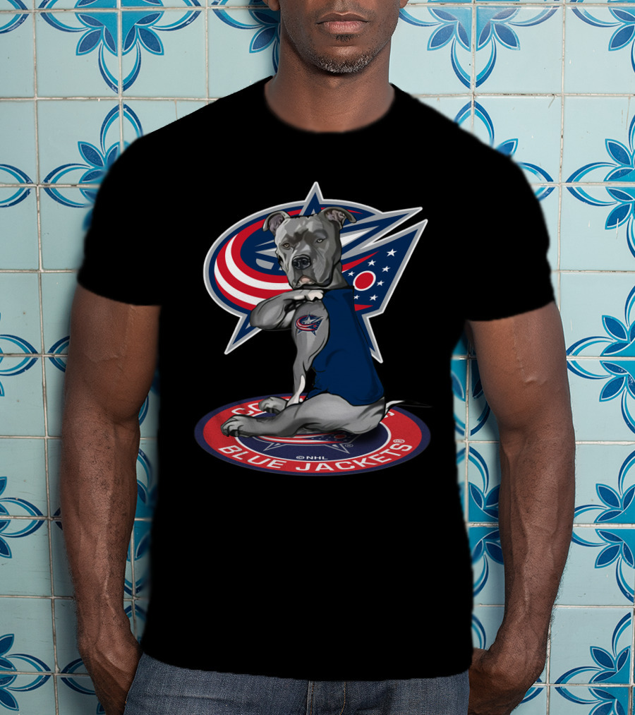 Columbus Blue Jackets Nhl Dog Mascot T-Shirt