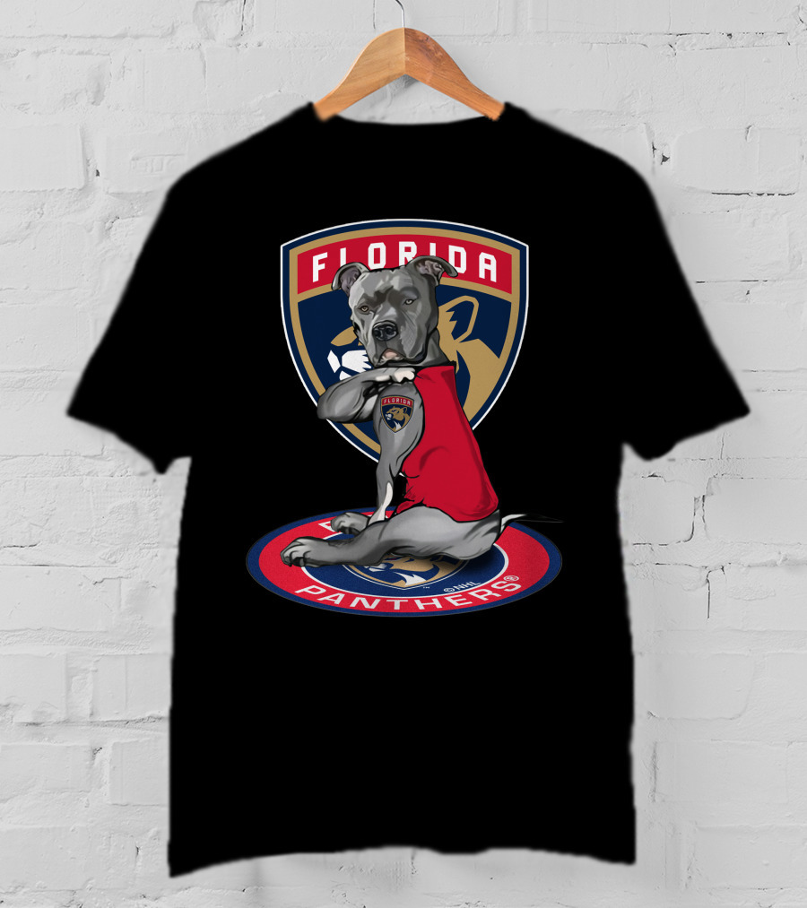 Florida Panthers Dog Mascot With Team Logo And Number T-Shirt