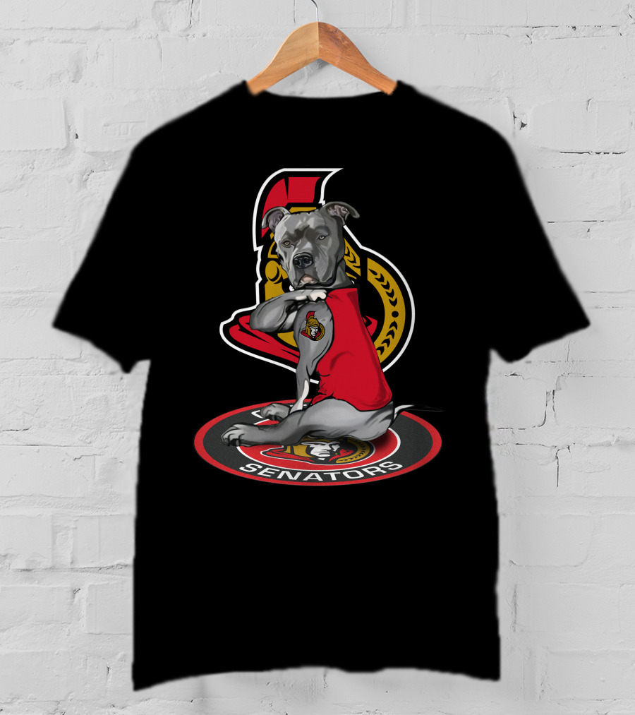 Ottawa Senators 21 Dog Mascot T-Shirt