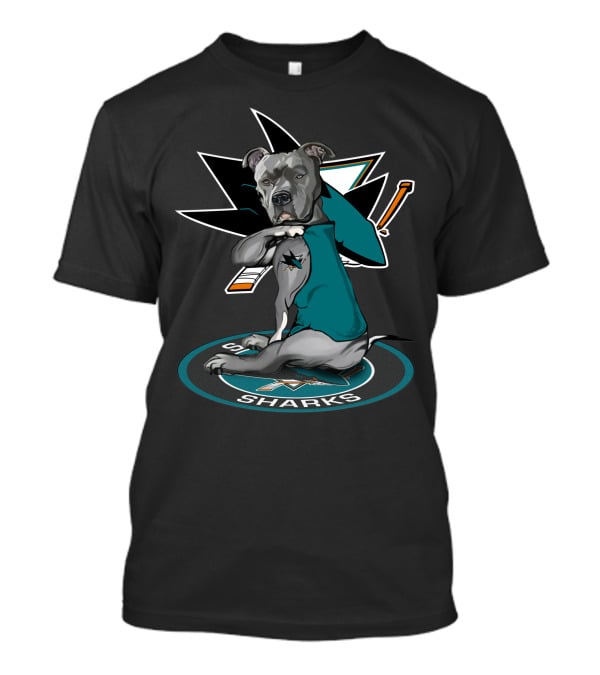 24 San Jose Sharks Dog Mascot T-Shirt