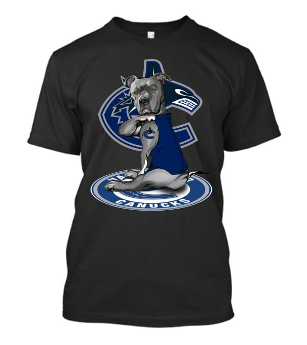 Vancouver Canucks Dog With Team T-Shirt