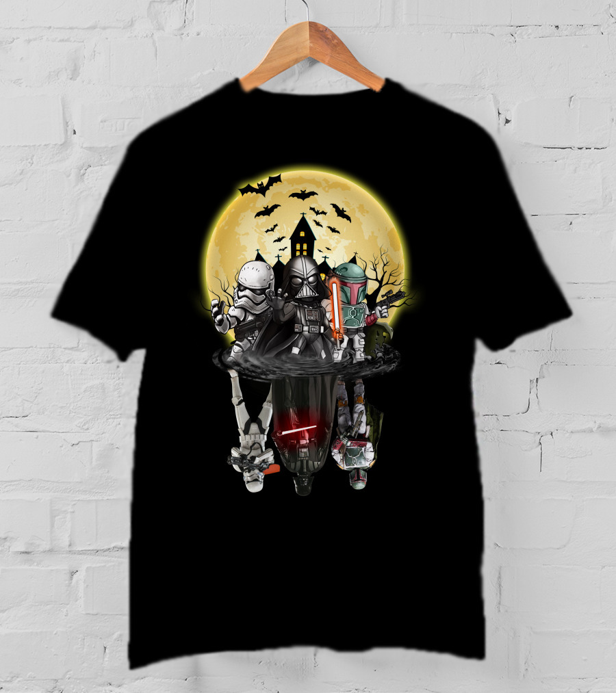 Star Wars Dark Side Halloween Reflection Battle T-Shirt