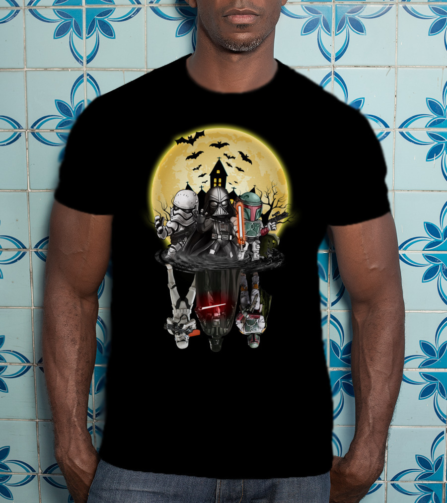 Star Wars Dark Side Halloween Reflection Battle T-Shirt