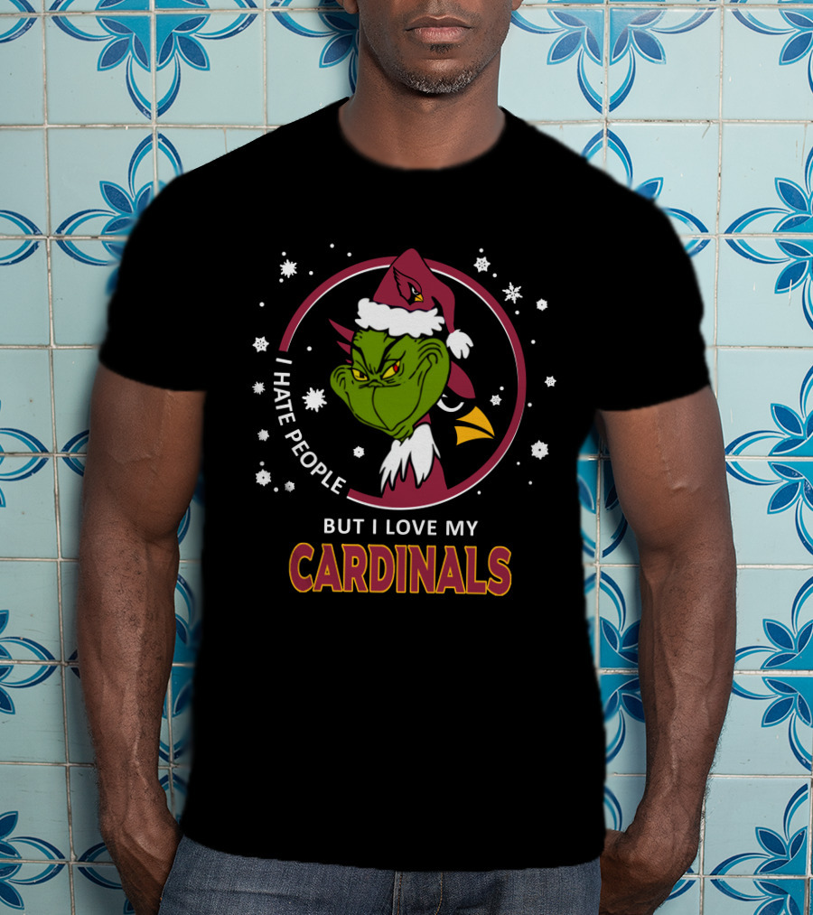 I Hate People But I Love My Arizona Cardinals T-Shirt