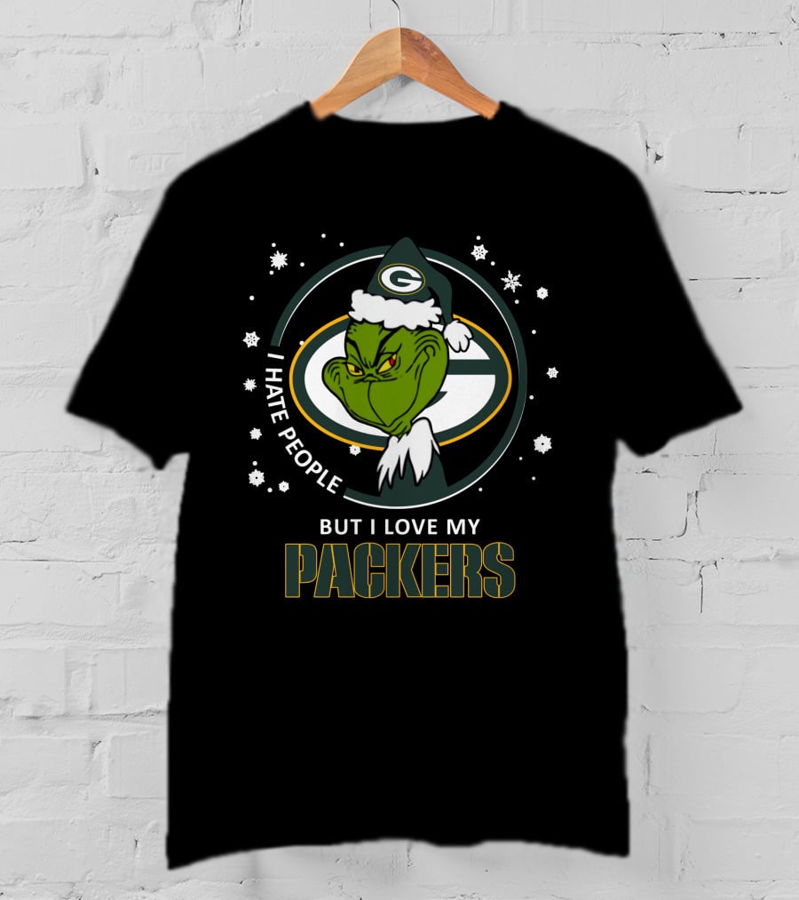 I Hate People But I Love My Packers Ds004-12-Green Bay Packers T-Shirt