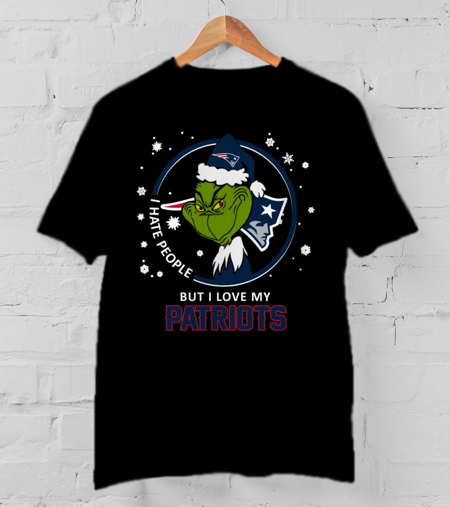 I Hate People But I Love My Patriots New England Patriots T-Shirt