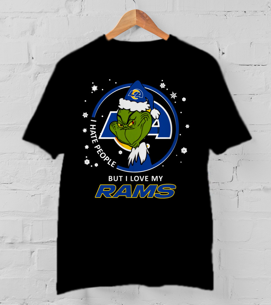 I Hate People But I Love My Los Angeles Rams Rams T-Shirt