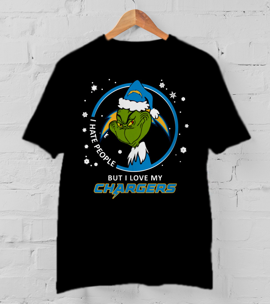 I Hate People But I Love My Chargers T-Shirt