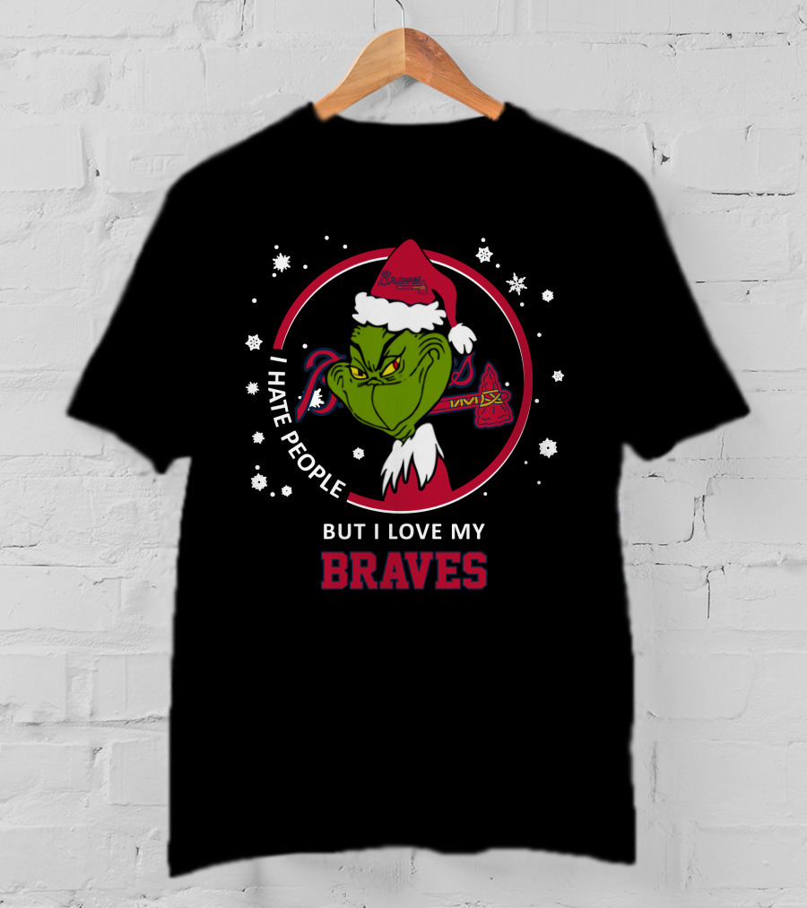 I Hate People But I Love My Braves Atlanta Braves T-Shirt
