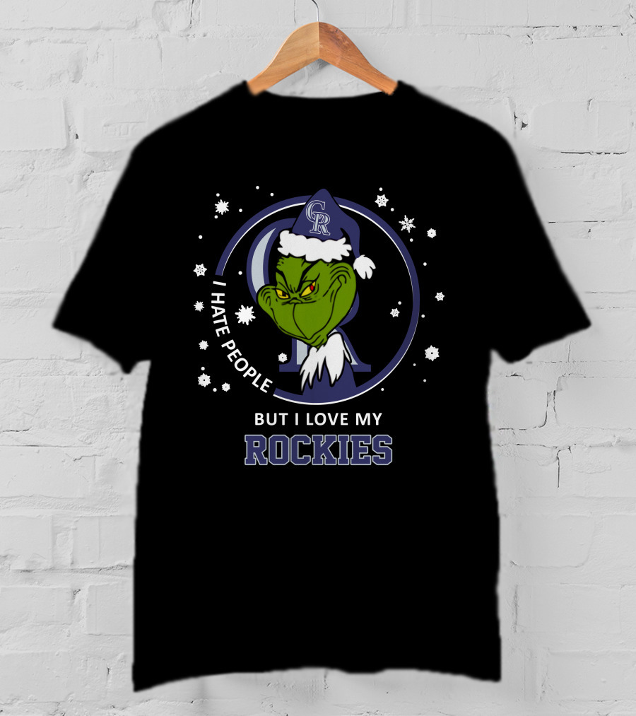I Hate People But I Love My Rockies Ds004-09 Colorado Rockies T-Shirt