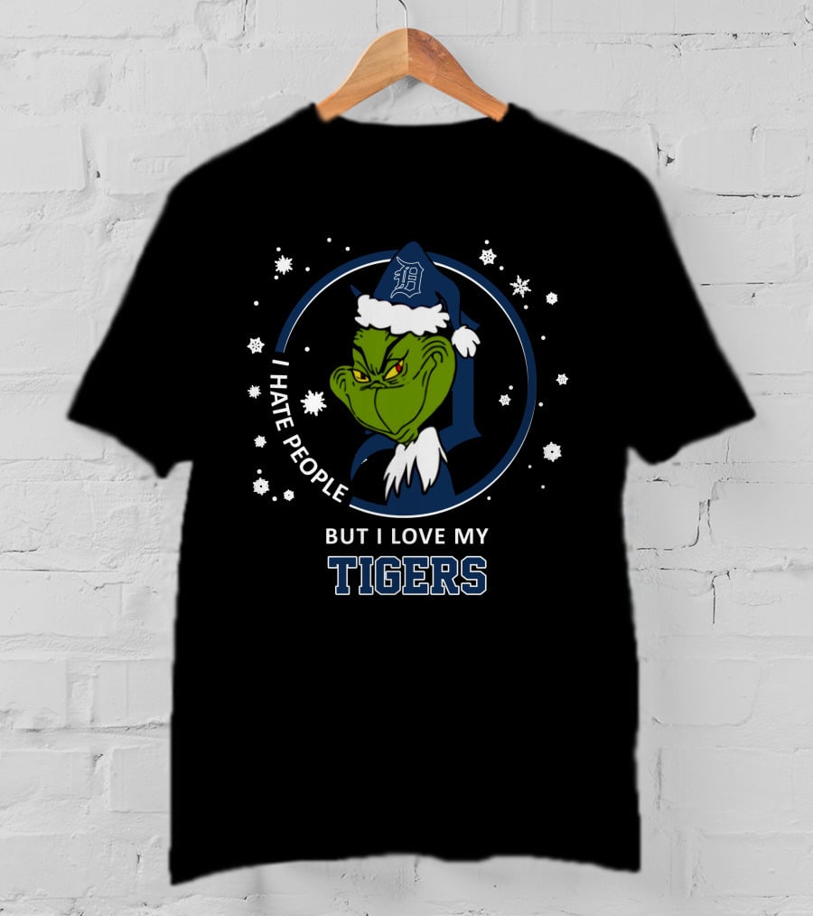 I Hate People But I Love My Detroit Tigers T-Shirt