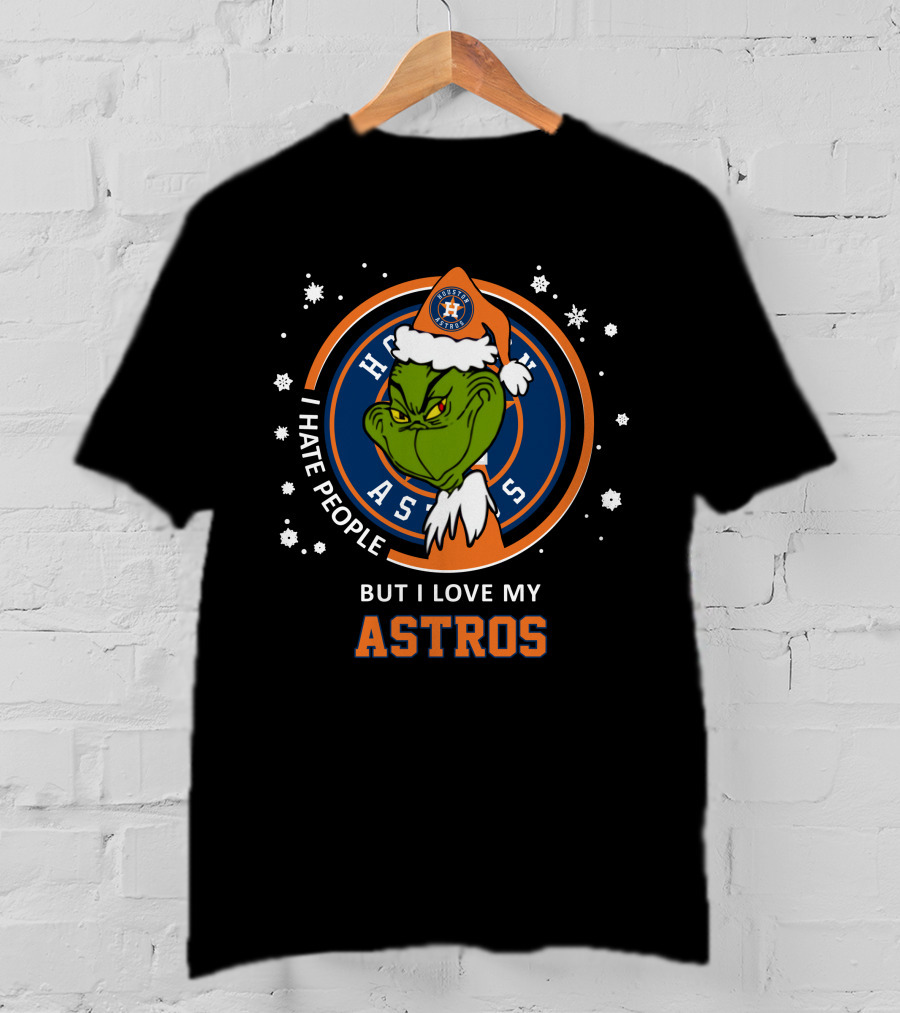 I Hate People But I Love My Astros Houston Astros T-Shirt