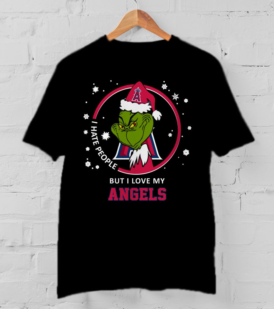 I Hate People But I Love My Los Angeles Angels T-Shirt