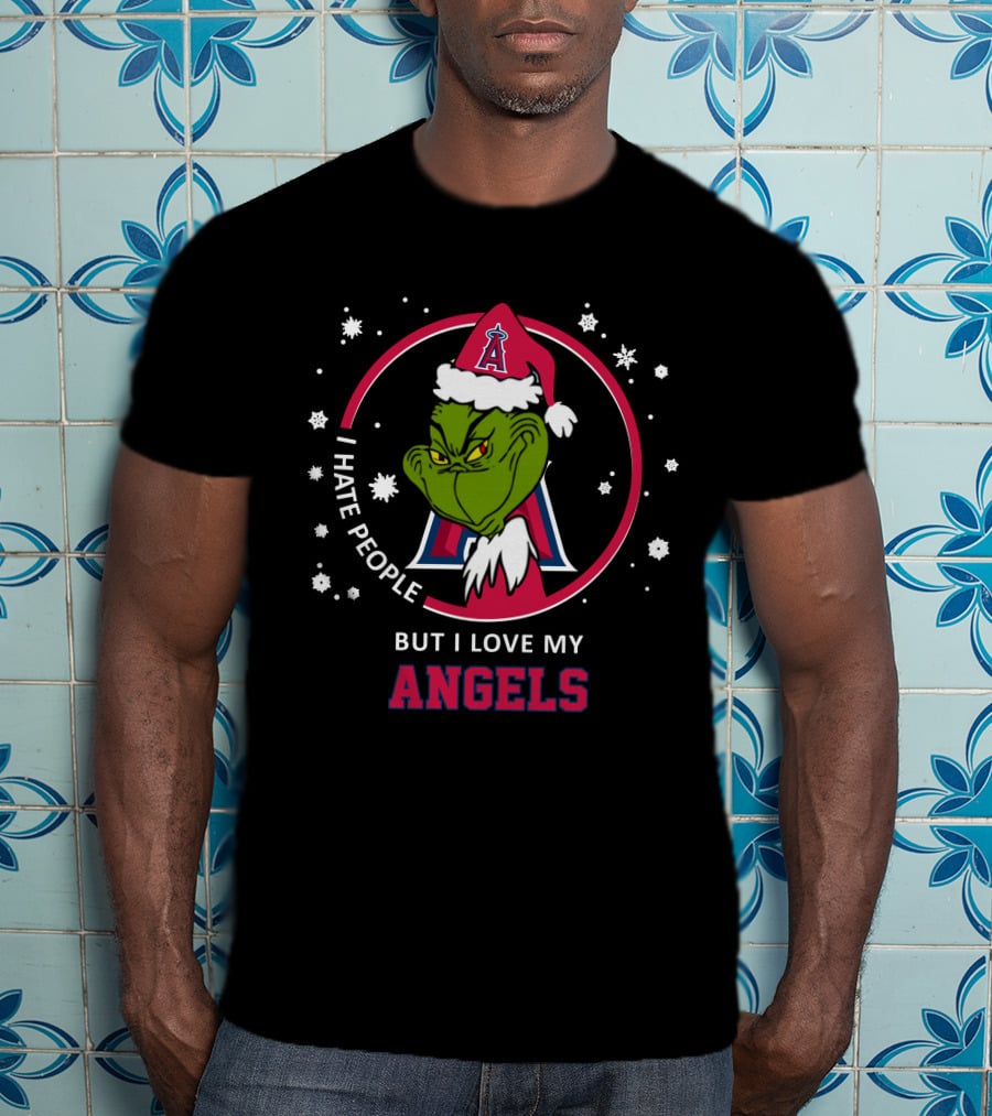 I Hate People But I Love My Los Angeles Angels T-Shirt
