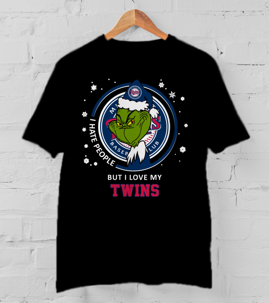 I Hate People But I Love My Minnesota Twins Baseball Club T-Shirt