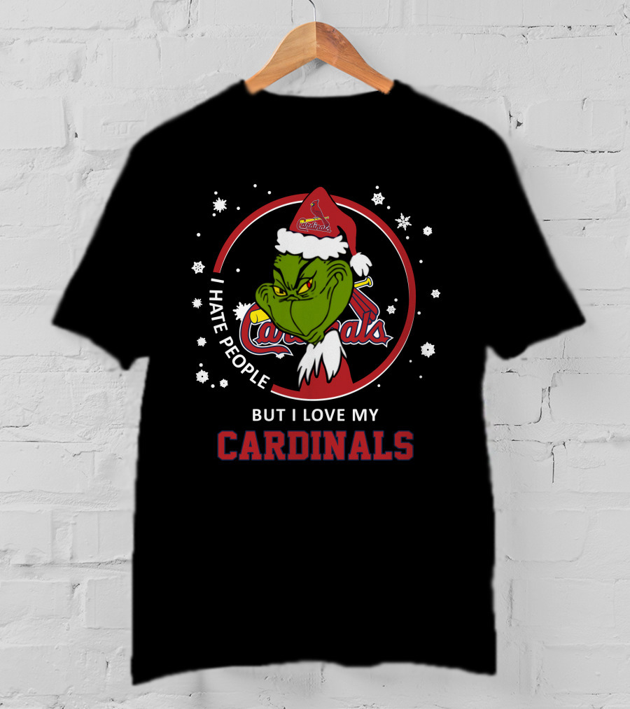 I Hate People But I Love My Cardinals St Louis Cardinals T-Shirt