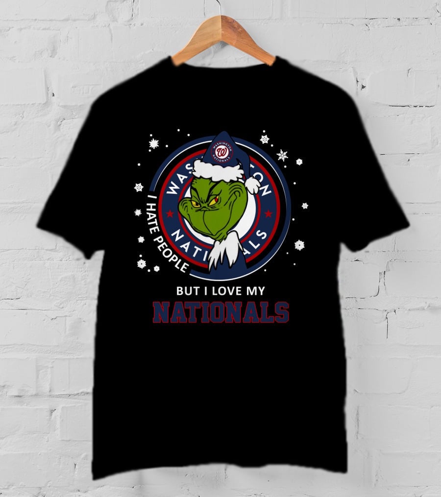 I Hate People But I Love My Nationals Washington Nationals T-Shirt