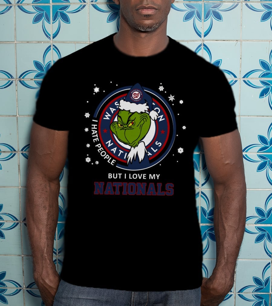 I Hate People But I Love My Nationals Washington Nationals T-Shirt