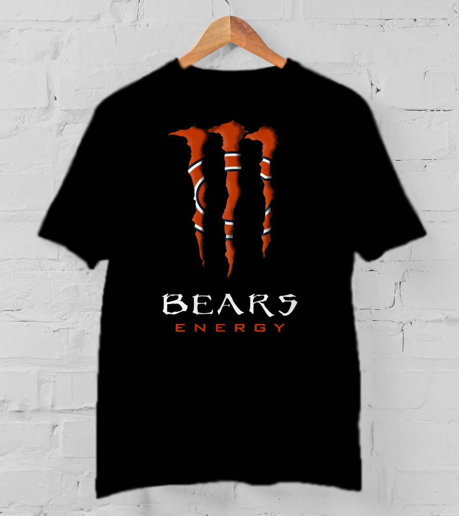 Chicago Bears Energy Monster Claw Mark T-Shirt