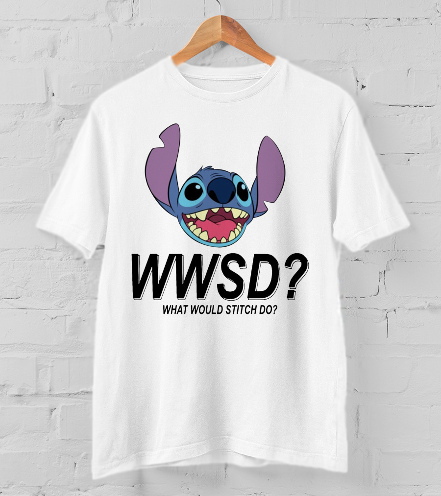 WWSD What Would Stitch Do Disney Lilo And Stitch Character T-Shirt