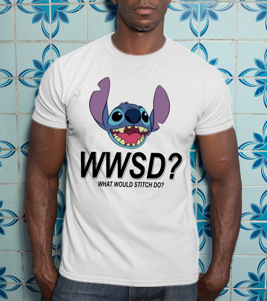 WWSD What Would Stitch Do Disney Lilo And Stitch Character T-Shirt