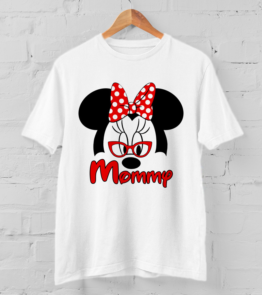 Minnie Mouse Red Bow Mommy T-Shirt
