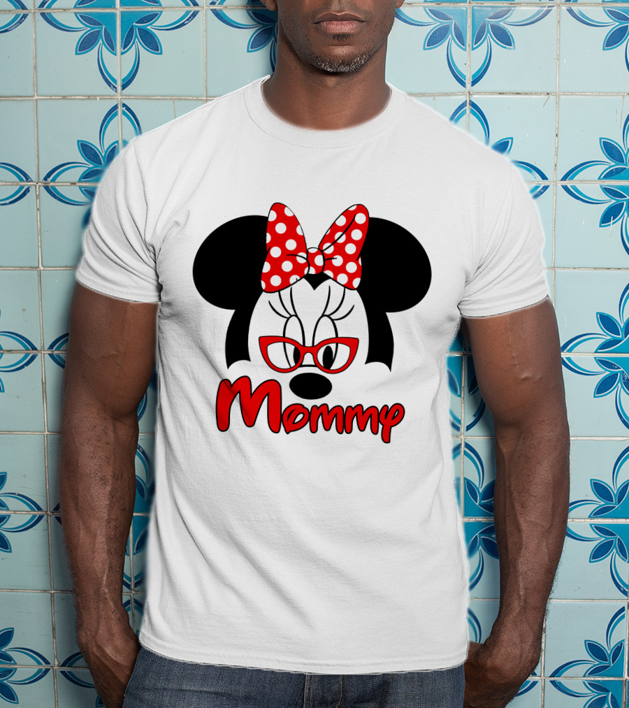 Minnie Mouse Red Bow Mommy T-Shirt