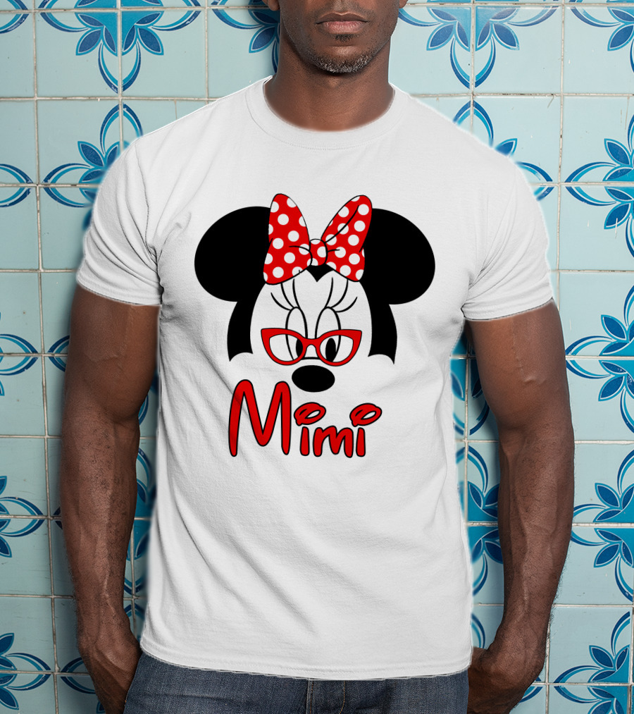 Minnie Mimi Red Bow Glasses T-Shirt