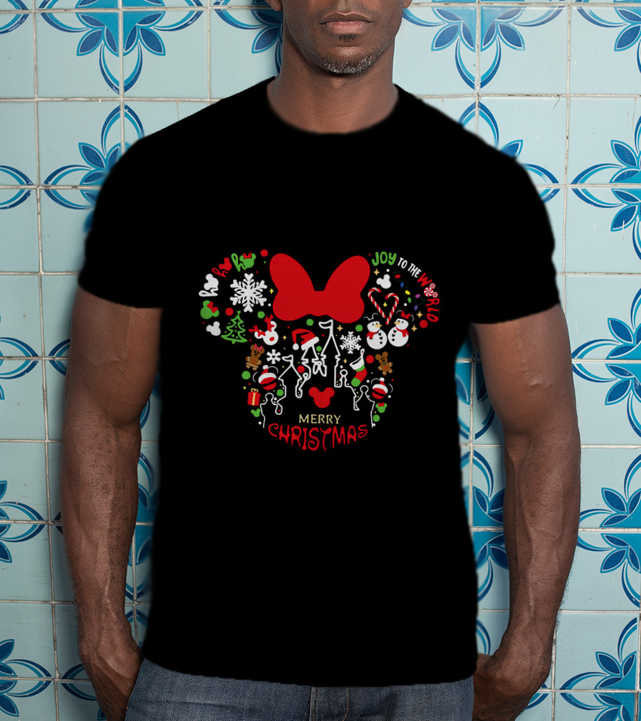 Mickey Merry Christmas Joy To The World T-Shirt