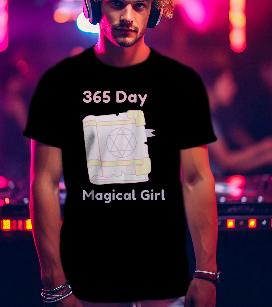 365 Day Magical Girl Pastel Spellbook Star Emblem T-Shirt