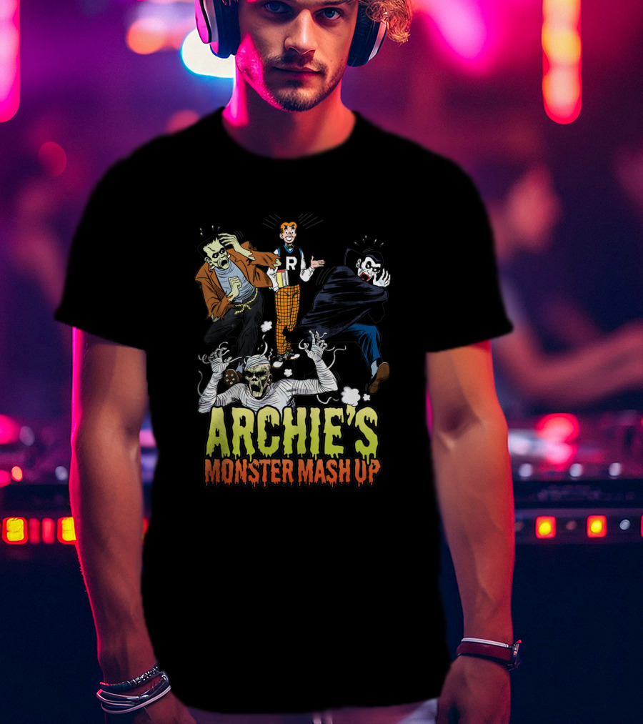 Archie's Monster Mash Up With Classic Movie Creatures 1722483 T-Shirt
