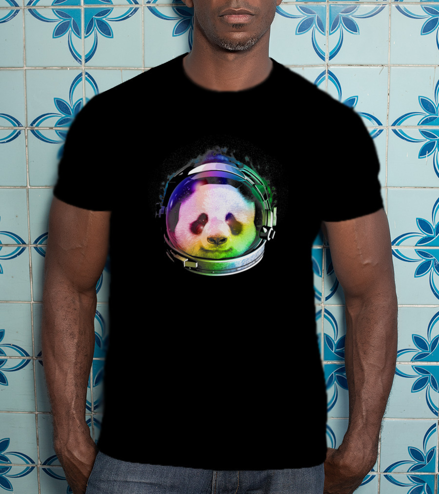 Astronaut Panda Rainbow Space Helmet 1170965 T-Shirt