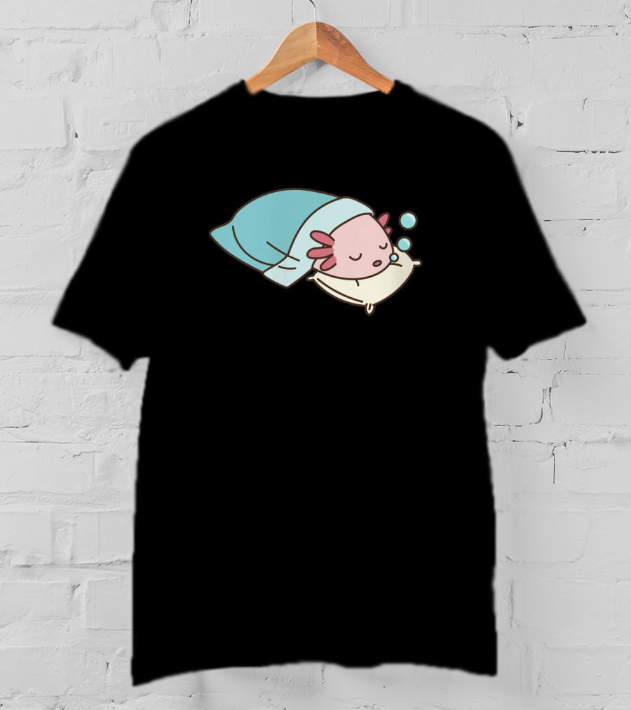 Axolotl Napsolotl Sleepy Axolotl Illustration 1318373 T-Shirt