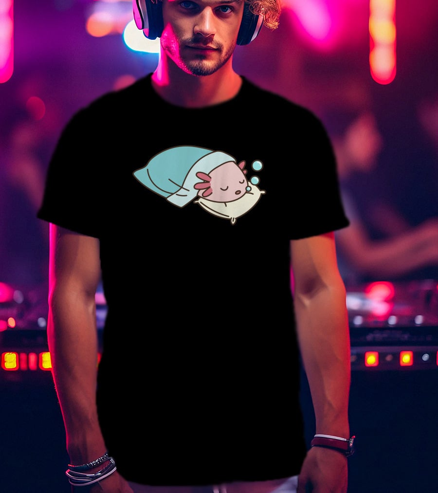 Axolotl Napsolotl Sleepy Axolotl Illustration 1318373 T-Shirt