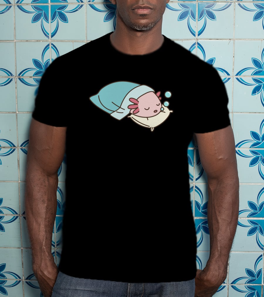 Axolotl Napsolotl Sleepy Axolotl Illustration 1318373 T-Shirt