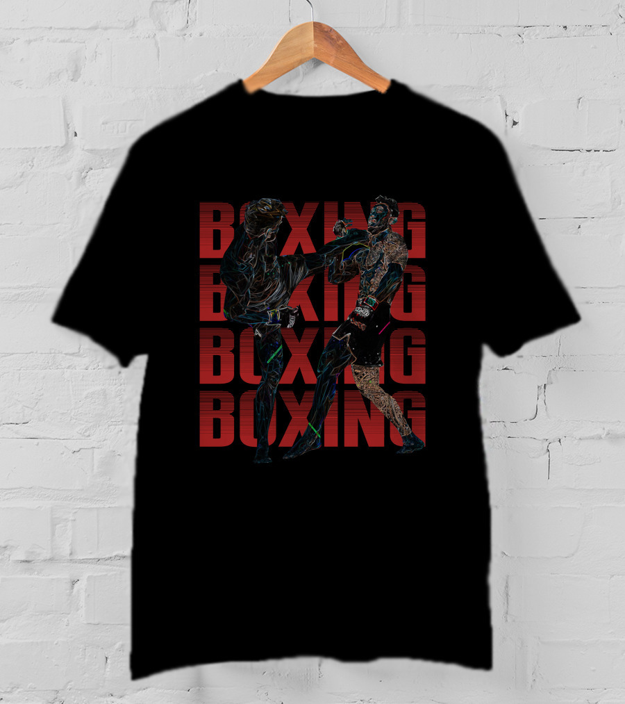 Kick Boxing Boxing Boxer Kickboxing Match Fight T-Shirt