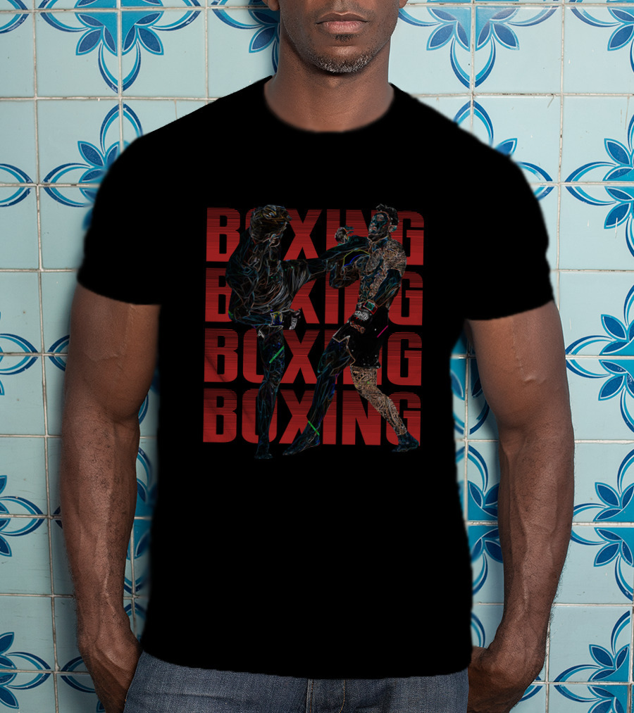 Kick Boxing Boxing Boxer Kickboxing Match Fight T-Shirt