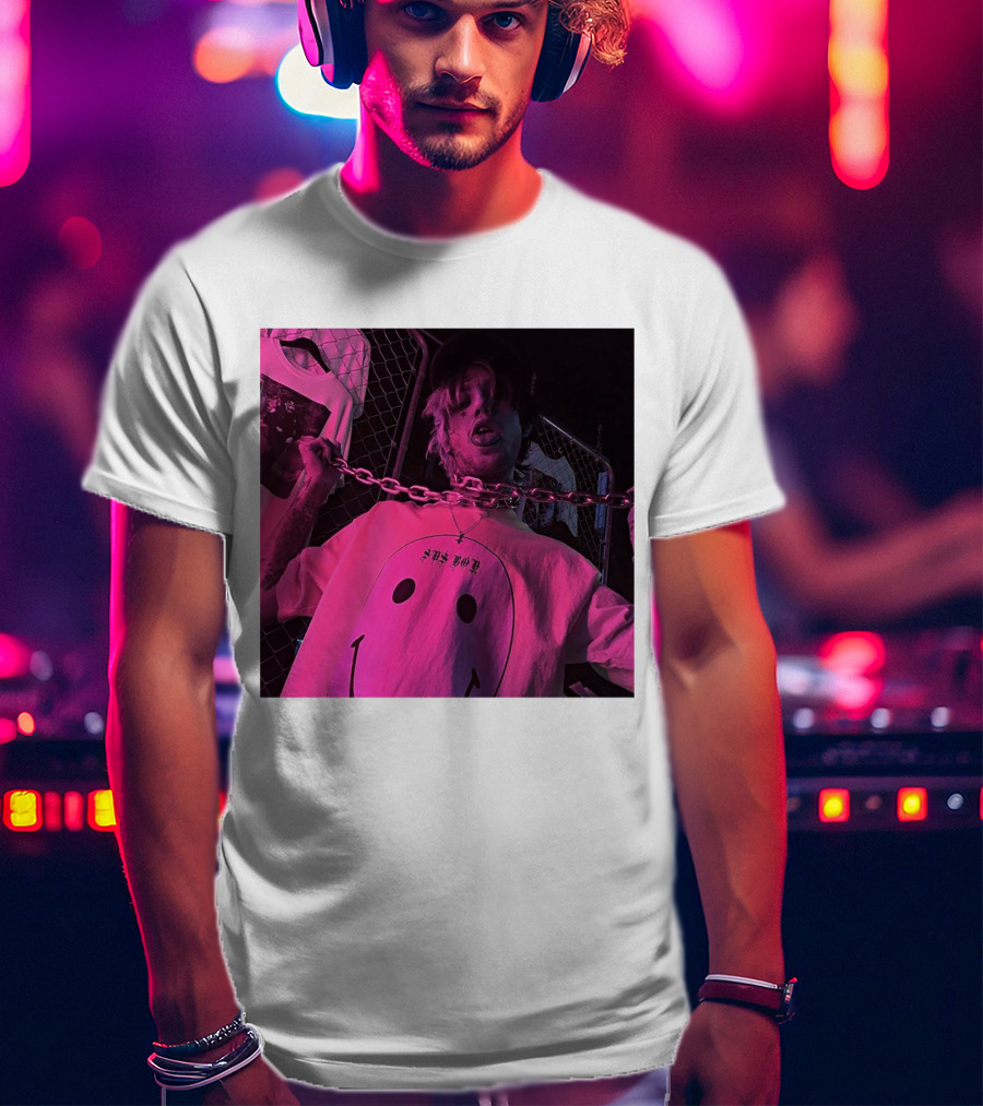 Sad Boy Lil Peep Merch Classique Chain Smiley T-Shirt