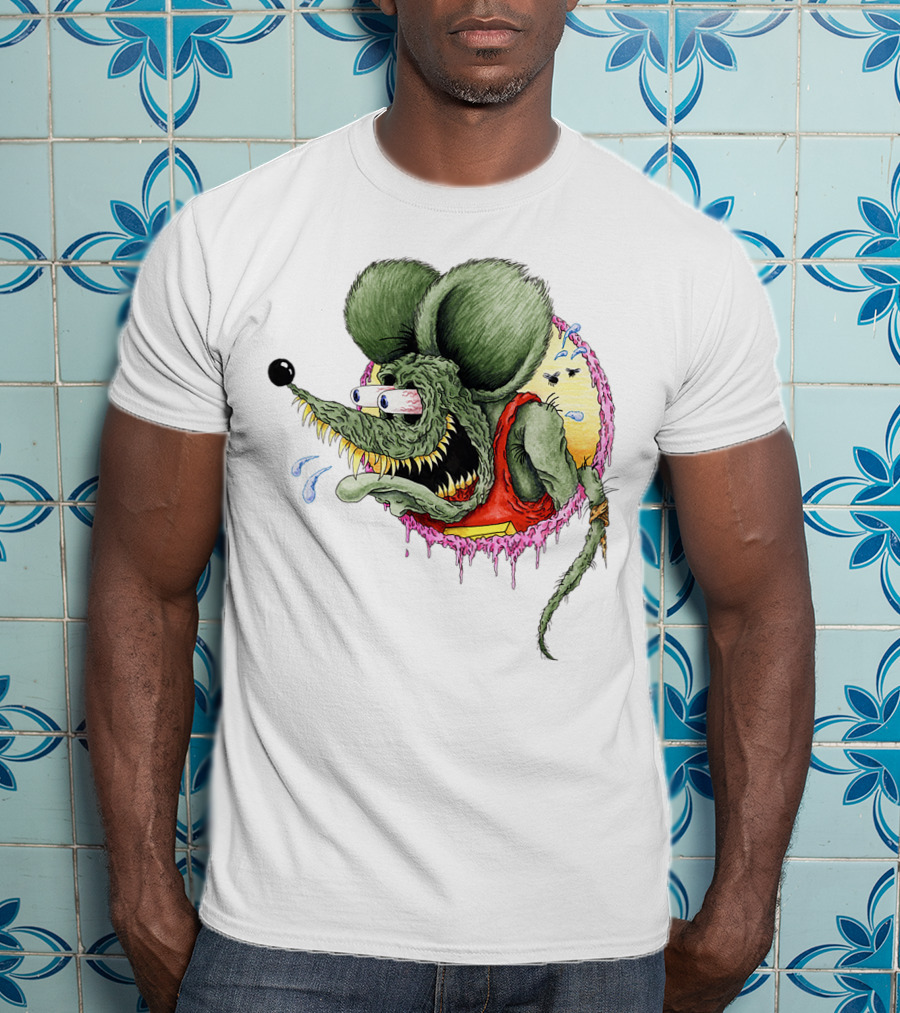 Rat Fink Classic Rat Fink Original Ed Roth Character Iconic Hot Rod T-Shirt