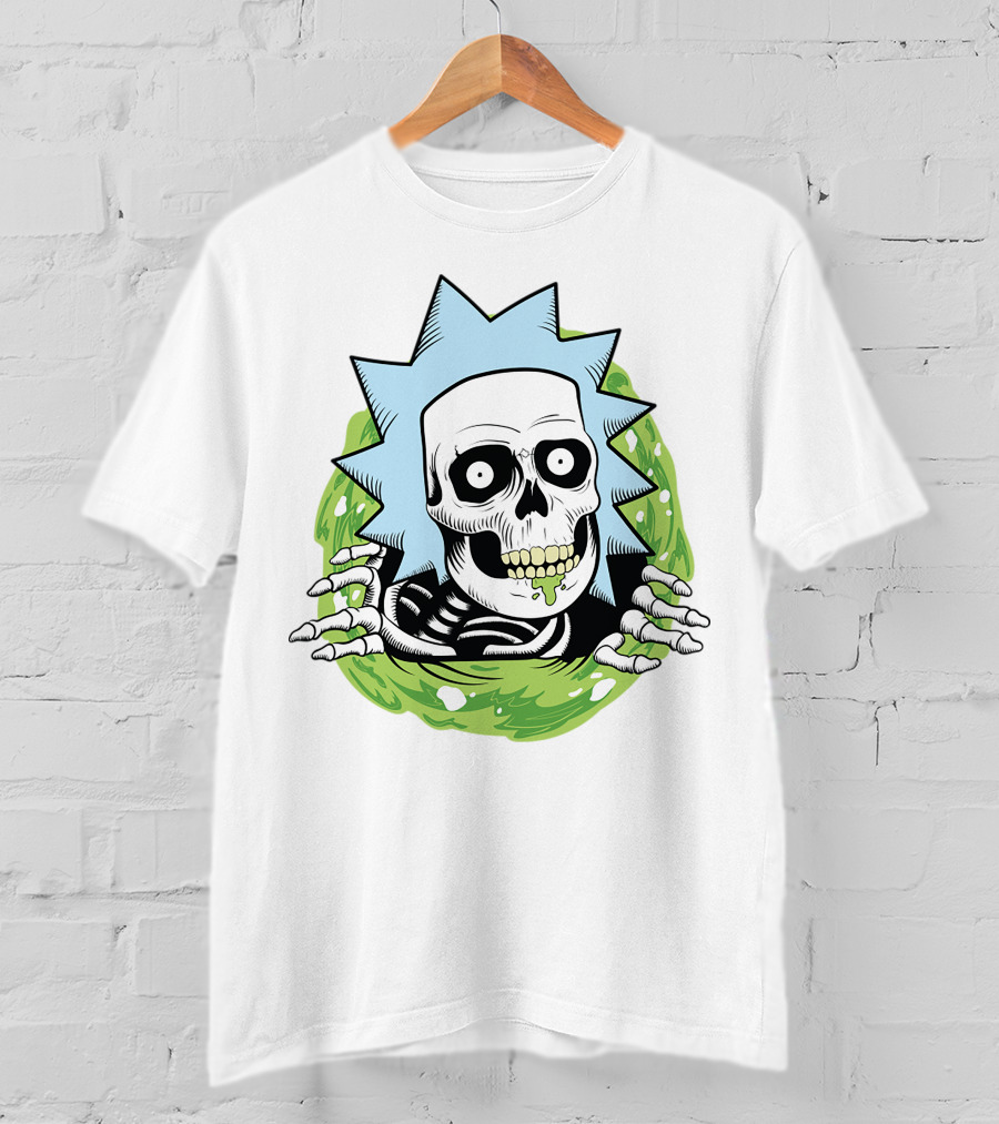 Rick And Morty Skull Portal Rick T-Shirt